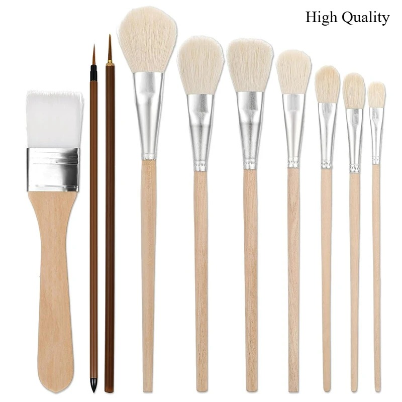 Gouache Paint Set - Ensemble de pinceaux professionnels en poils