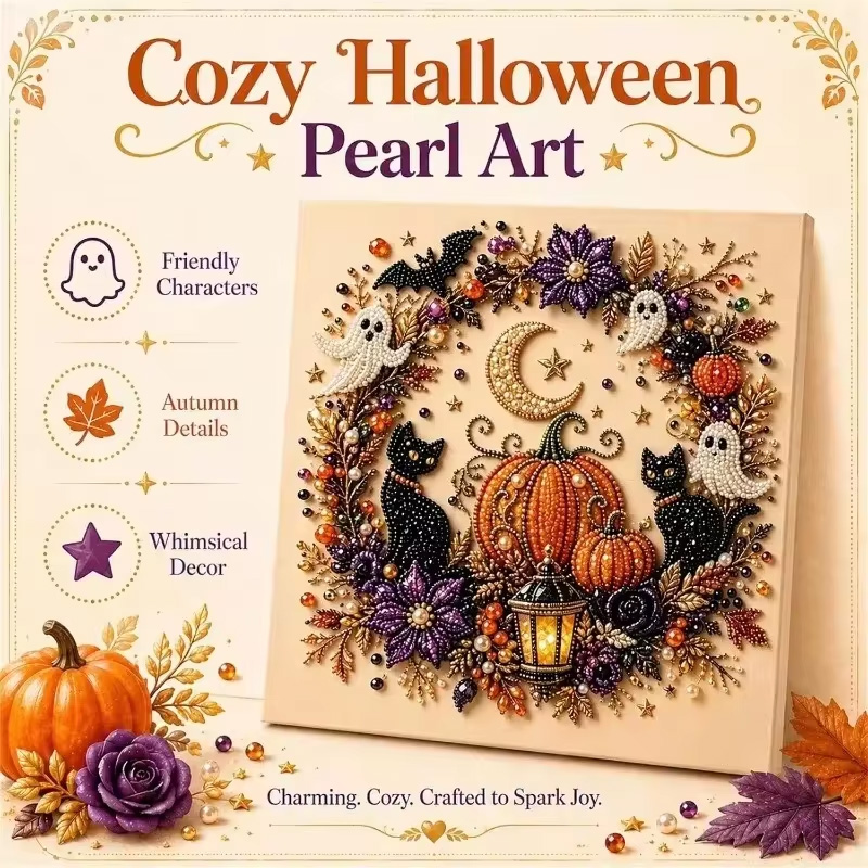 Art Craft Halloween - Kit d'art perles fantômes d'Halloween pour