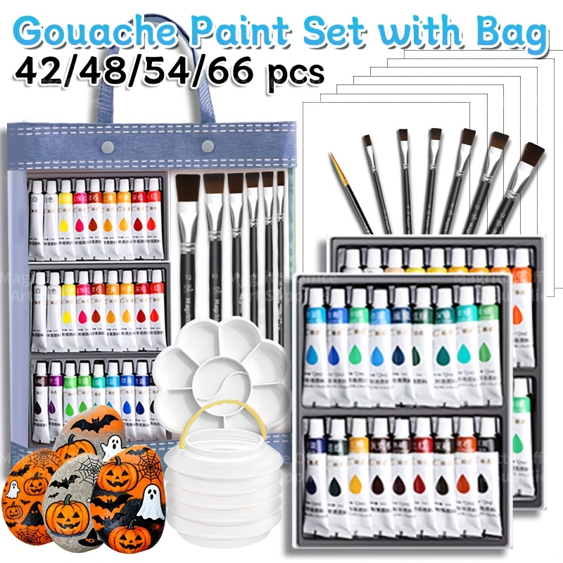 Gouache Paint Set - Ensemble de tubes de peinture Gouache