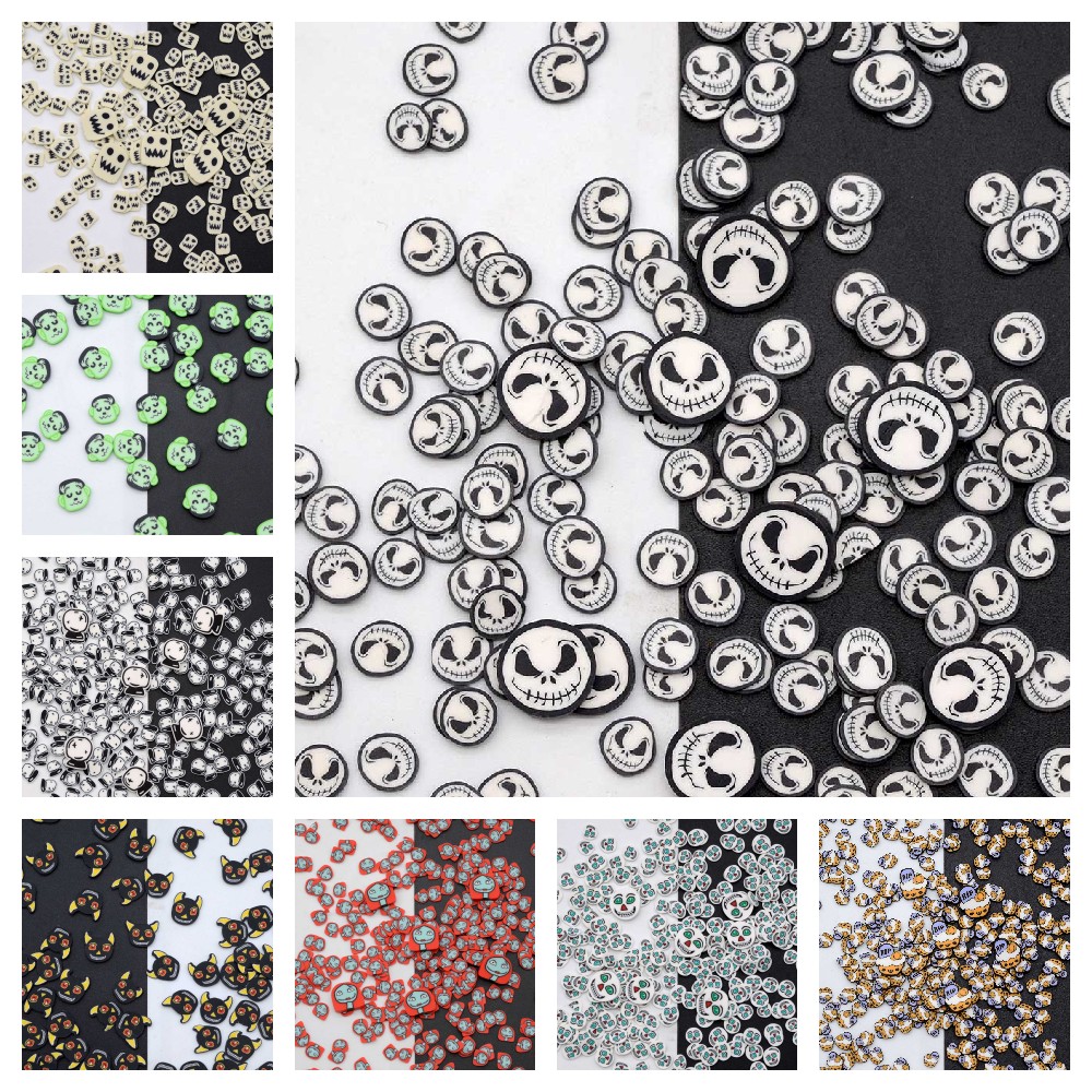 Art Craft Halloween - Tranches en argile polymère 100 g/Lot,