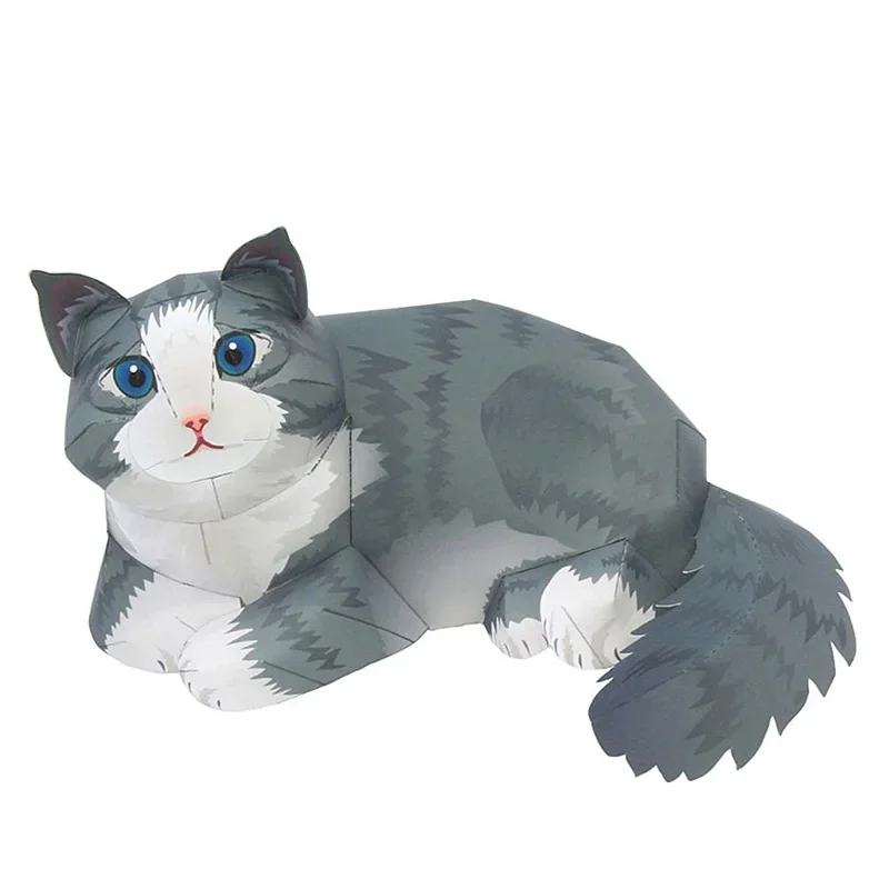 Art Craft Cardboard - Chat de la forêt norvégienne pliant