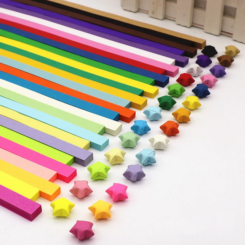 Art Craft Halloween - Bandes de papier étoiles Origami porte-bonheur,