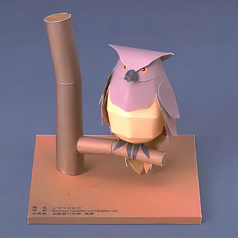 Art Craft Cardboard - Blakiston's Fish Theatre ls Origami Art