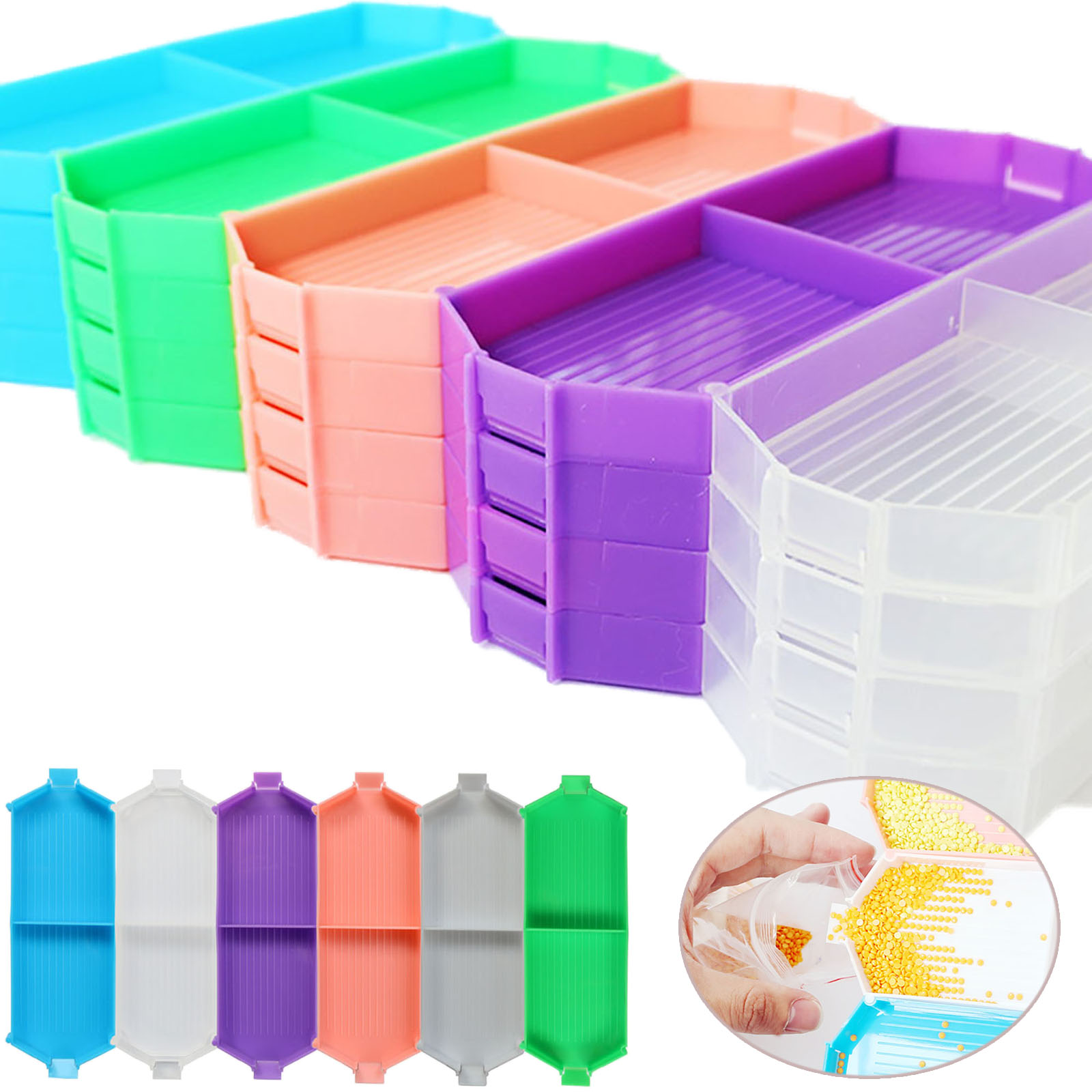 Diamond Painting Kit - Kit de boîte de rangement colorée