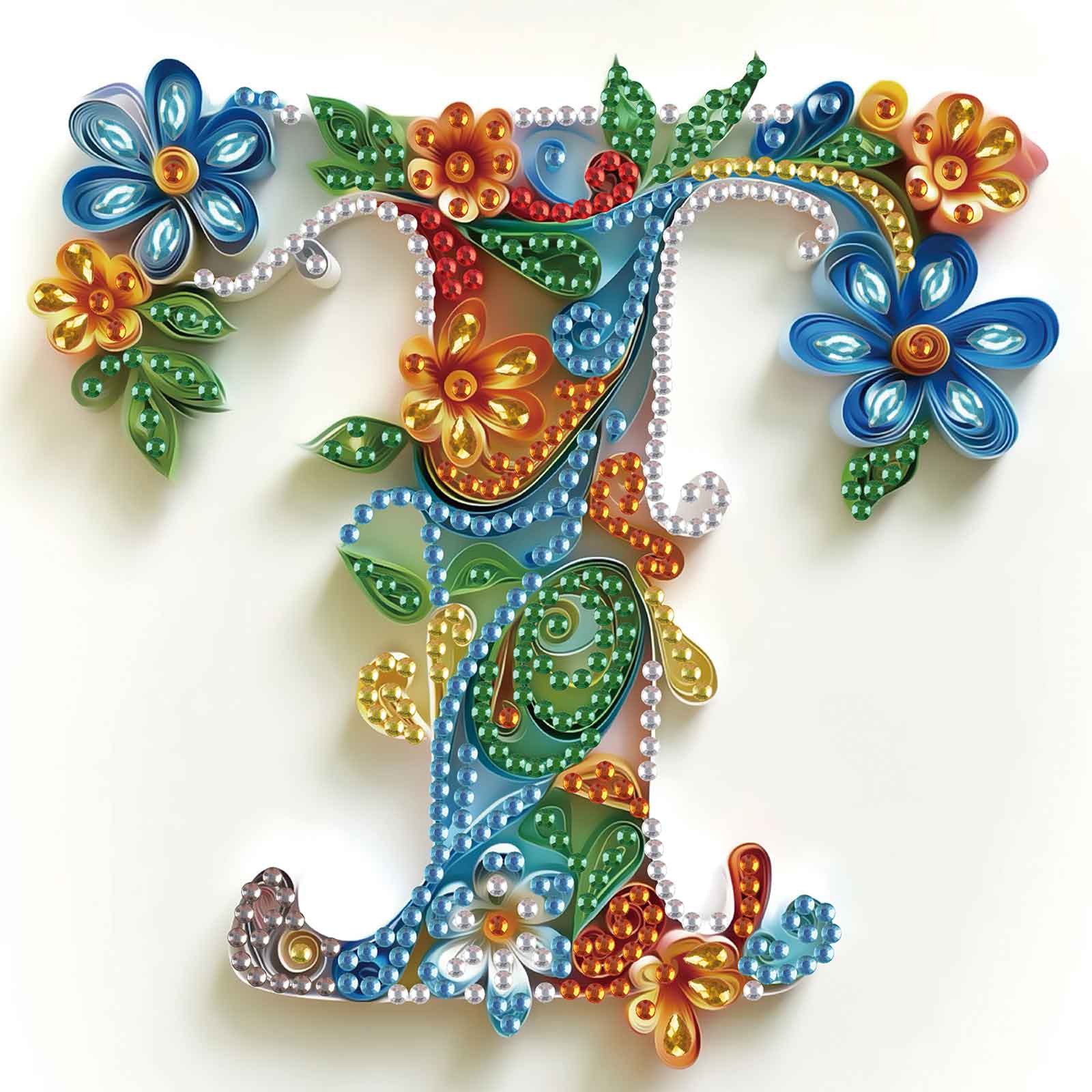 Art Craft Letter T - Kits de peinture diamantée de formes