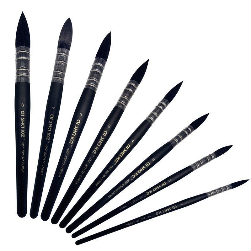 Gouache Paint Set - Pinceau rond pour peinture à l'aquarelle