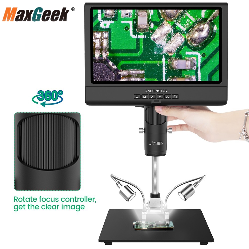 Art Craft Video - Maxgeek-Microscope numérique Andonstar ADGene, écran LCD