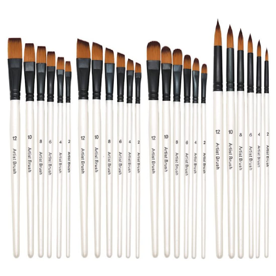 Gouache Paint Set - BOMEIJIA pinceaux ensemble rond Angle plat