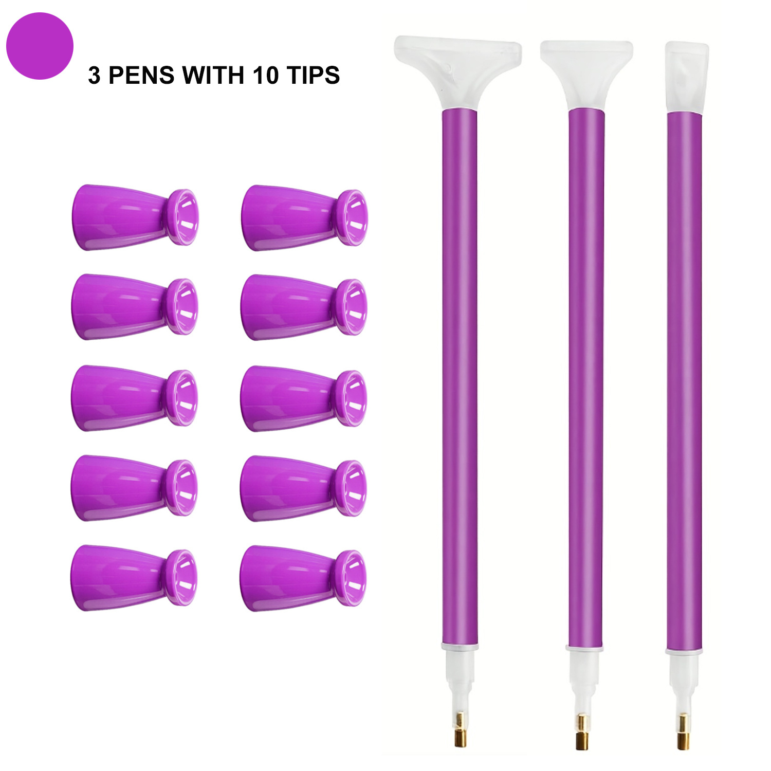 Diamond Painting Kit - Lot de 10 embouts en silicone