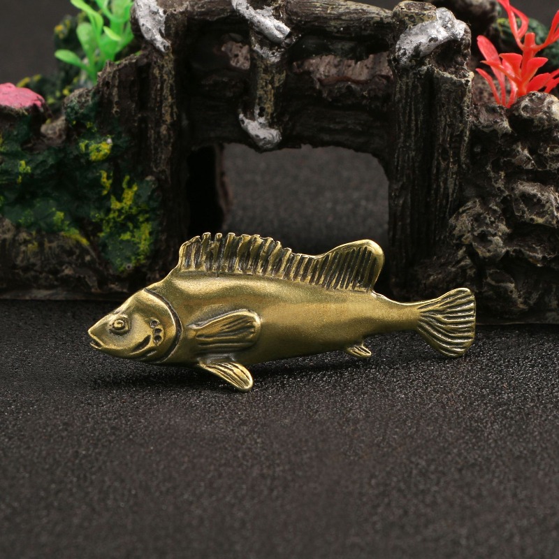 Unique Art Craft - Ornement de poisson en laiton, 1