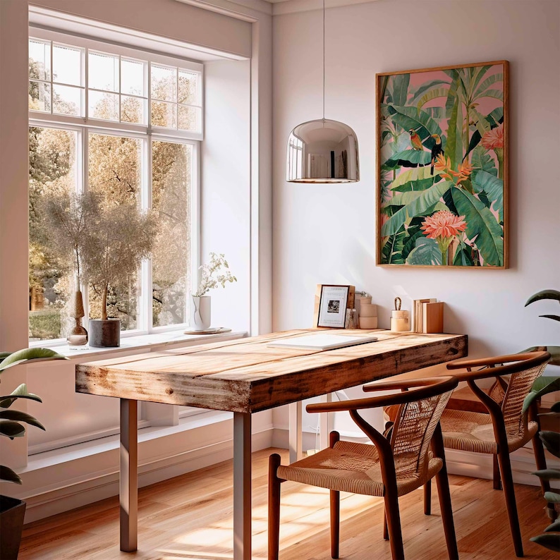 Affiche en toile tropicale rét - Art Craft House avis et prix