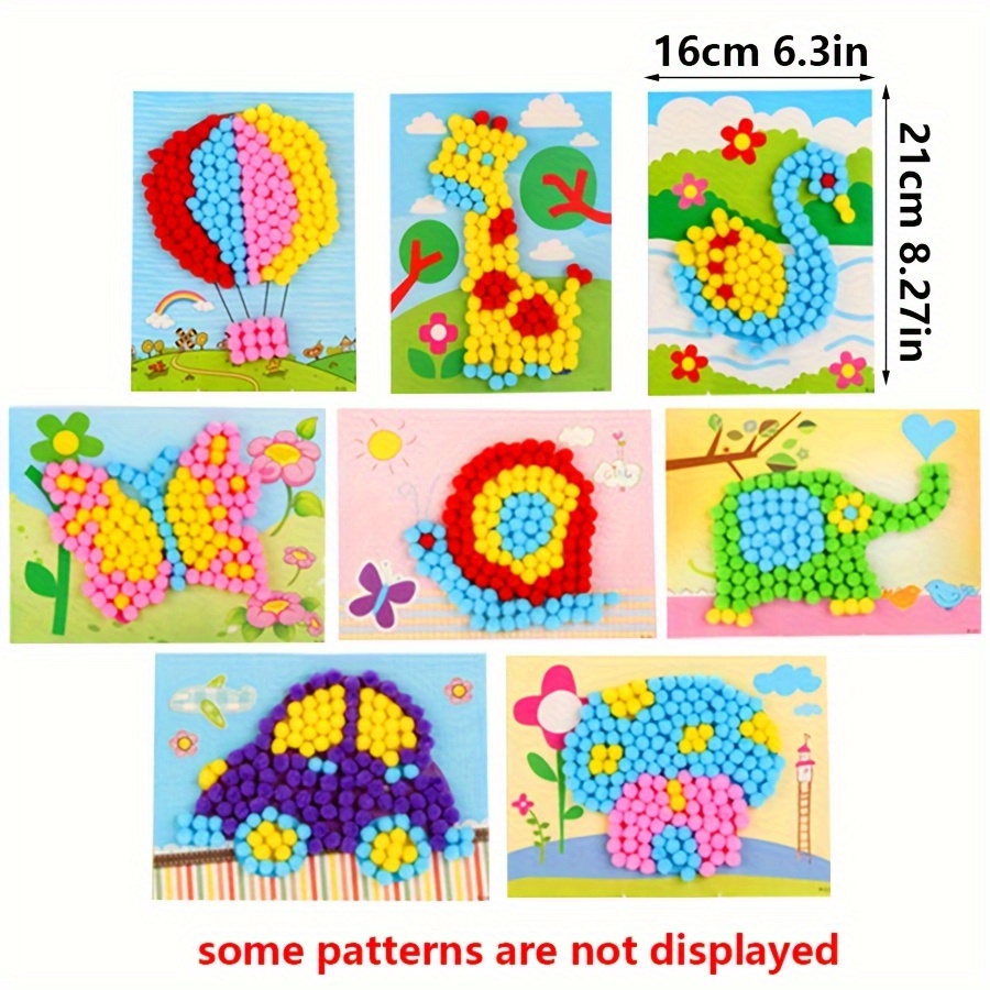 Peinture Pom-Pom colorée 16x21 - Unique Art Craft avis et prix