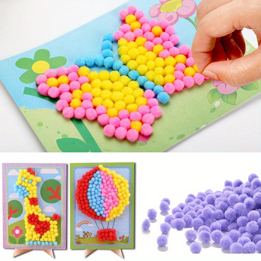Peinture Pom-Pom colorée 16x21 - Unique Art Craft avis et prix
