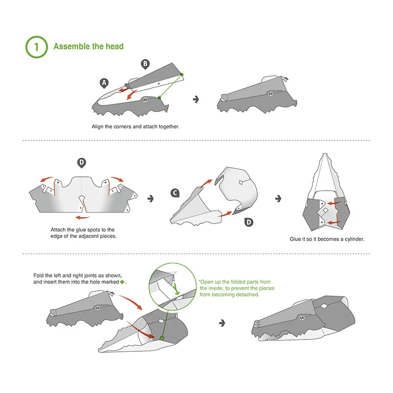Crocodile Pliant Origami Art M - Art Craft Cardboard avis et prix