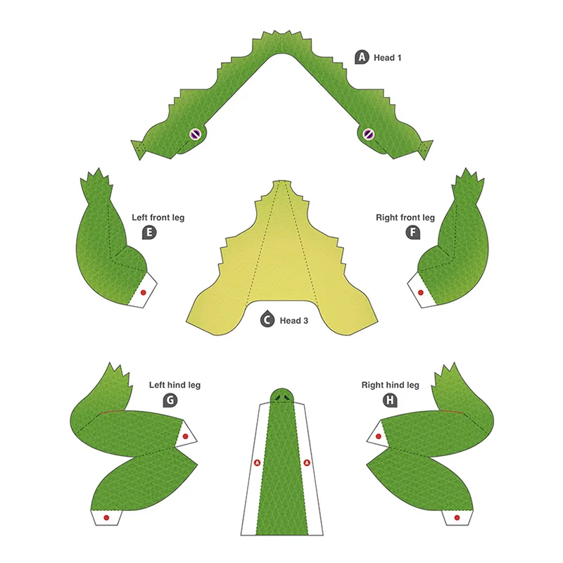 Crocodile Pliant Origami Art M - Art Craft Cardboard avis et prix
