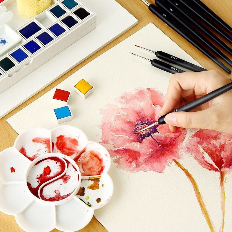 Pinceau à ligne fine pour aqua - Gouache Paint Set avis et prix