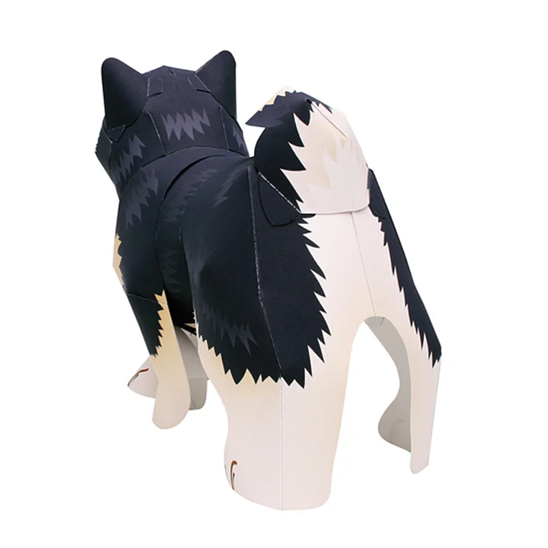 Noir Shiba Inu chien fait à la - Art Craft Cardboard avis et prix