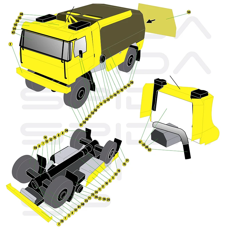 Tatra 815 2008 Camion 1:53 Dak - Art Craft Cardboard avis et prix