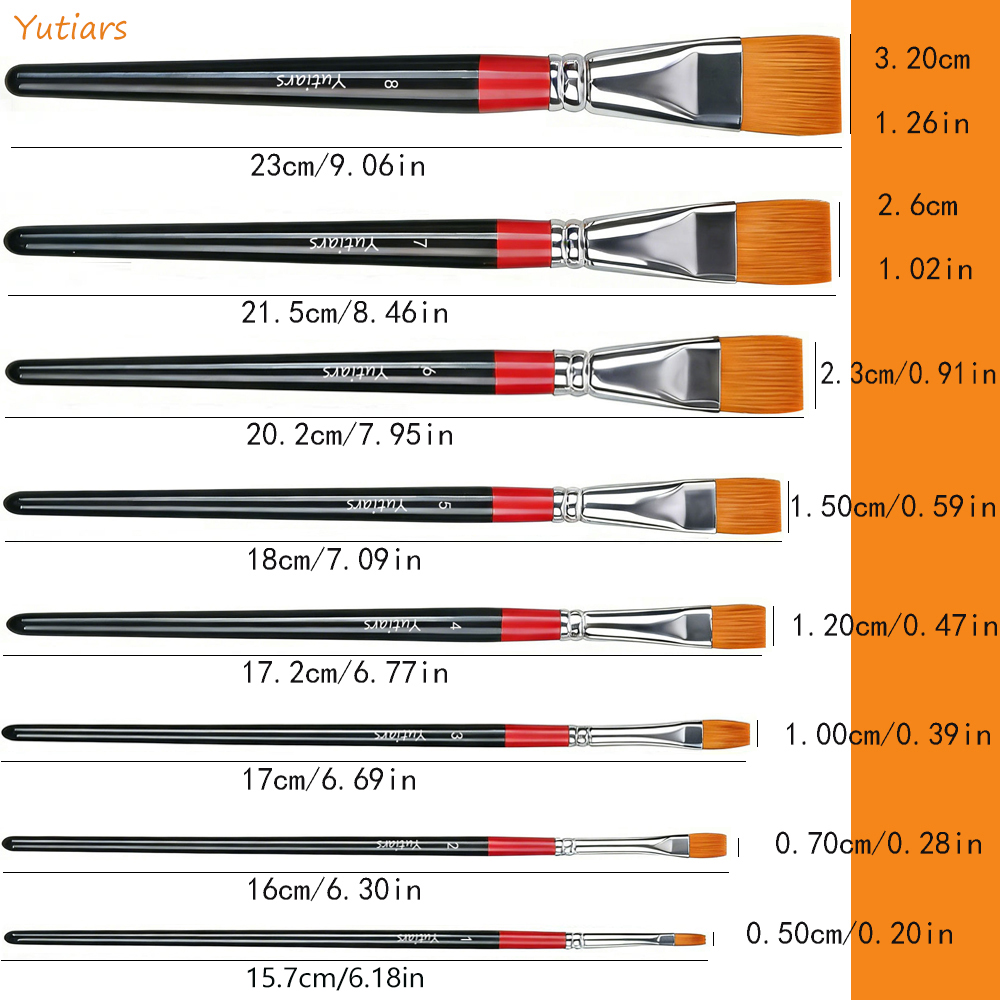 Pinceaux plats pour artistes,  - Gouache Paint Set avis et prix