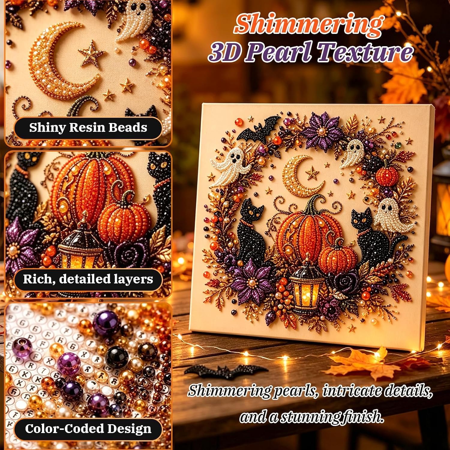 Kit d'art DIY Perles Fantômes  - Art Craft Halloween avis et prix