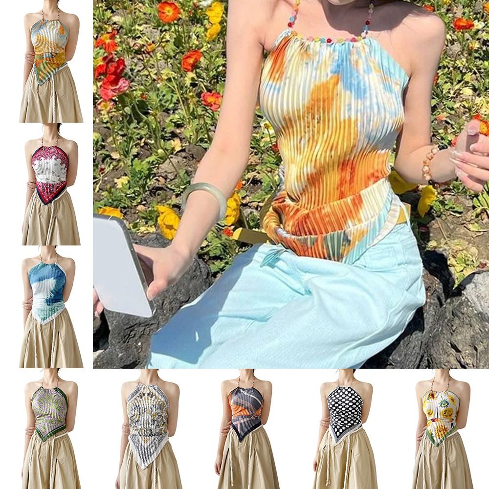 Top cache-cœur imprimé esthéti - Silk Painting Dye avis et prix
