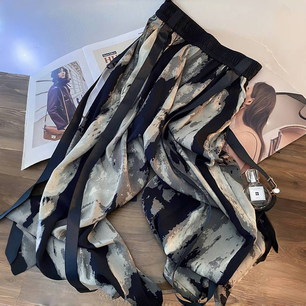 ICE-Pantalon à jambes larges p - Silk Painting Dye avis et prix