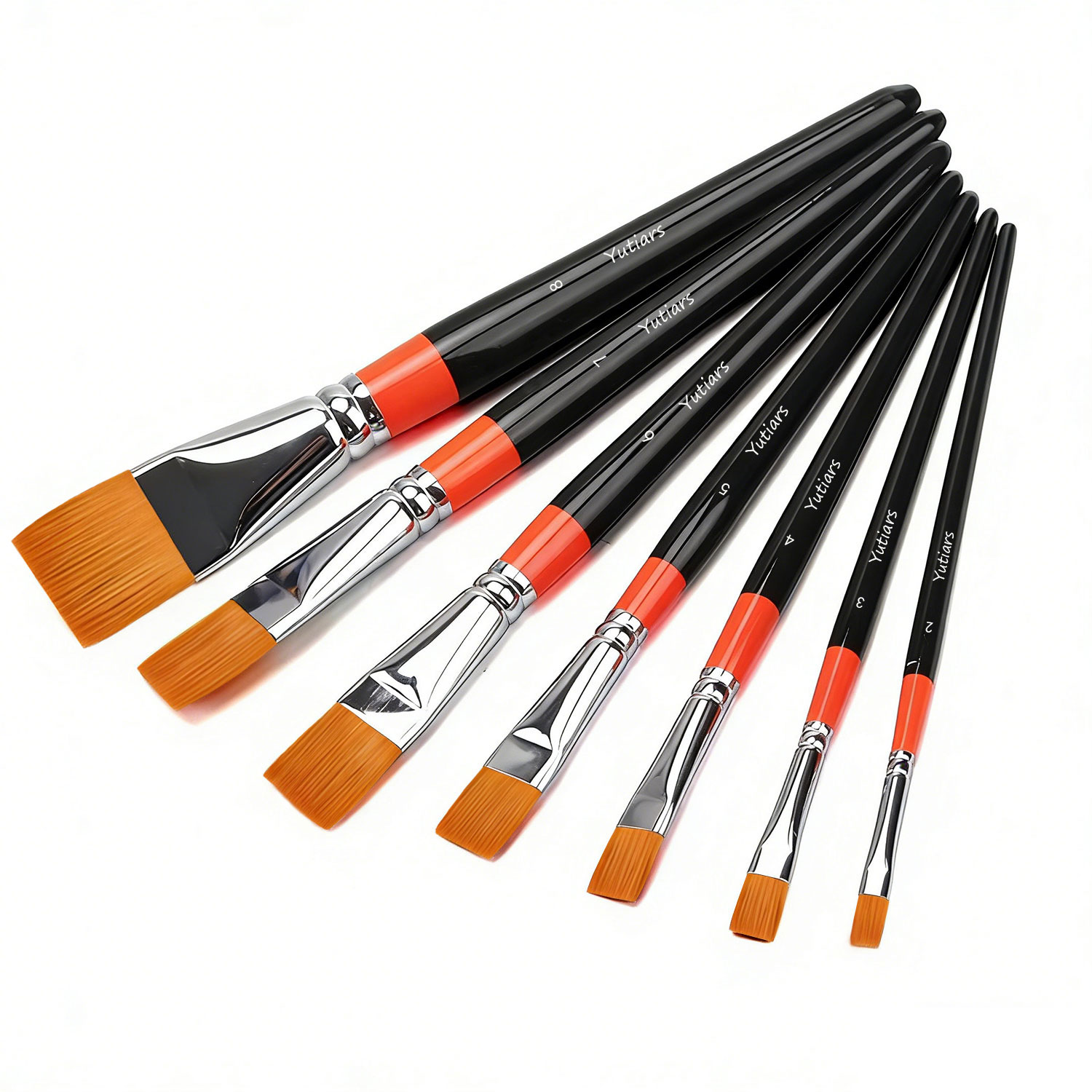 Ensemble de 8 pinceaux plats p - Gouache Paint Set avis et prix