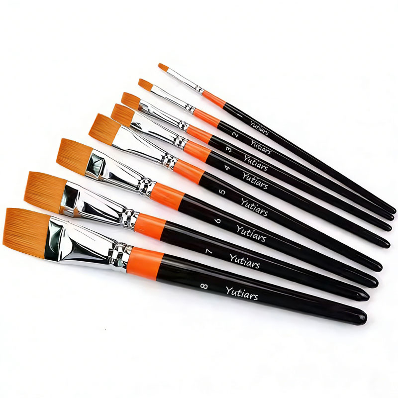 Ensemble de 8 pinceaux plats p - Gouache Paint Set avis et prix