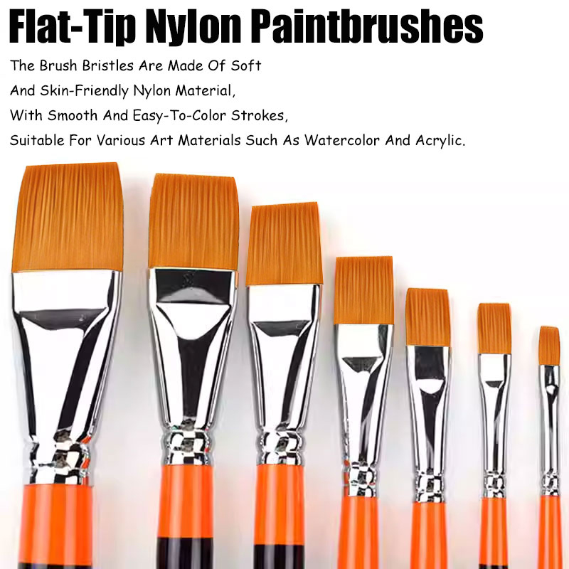Ensemble de 8 pinceaux plats p - Gouache Paint Set avis et prix