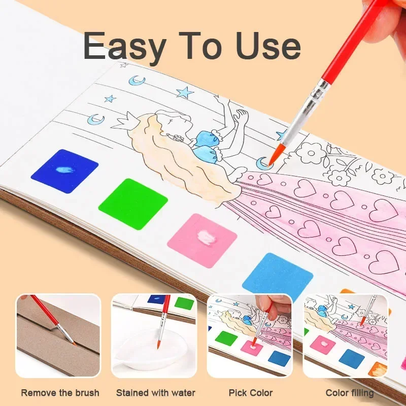Livre de peinture à l'aquarell - Gouache Paint Set avis et prix